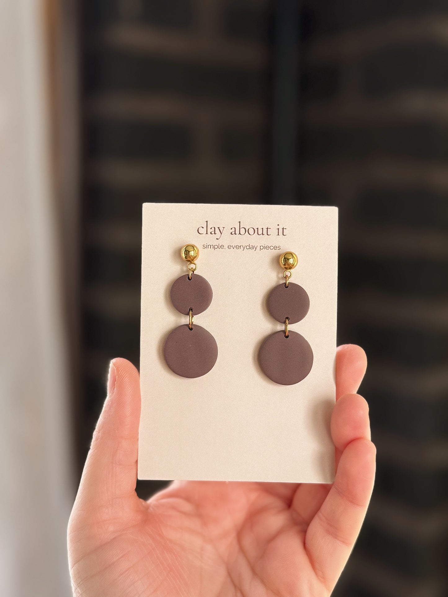 Circle Drop Earrings