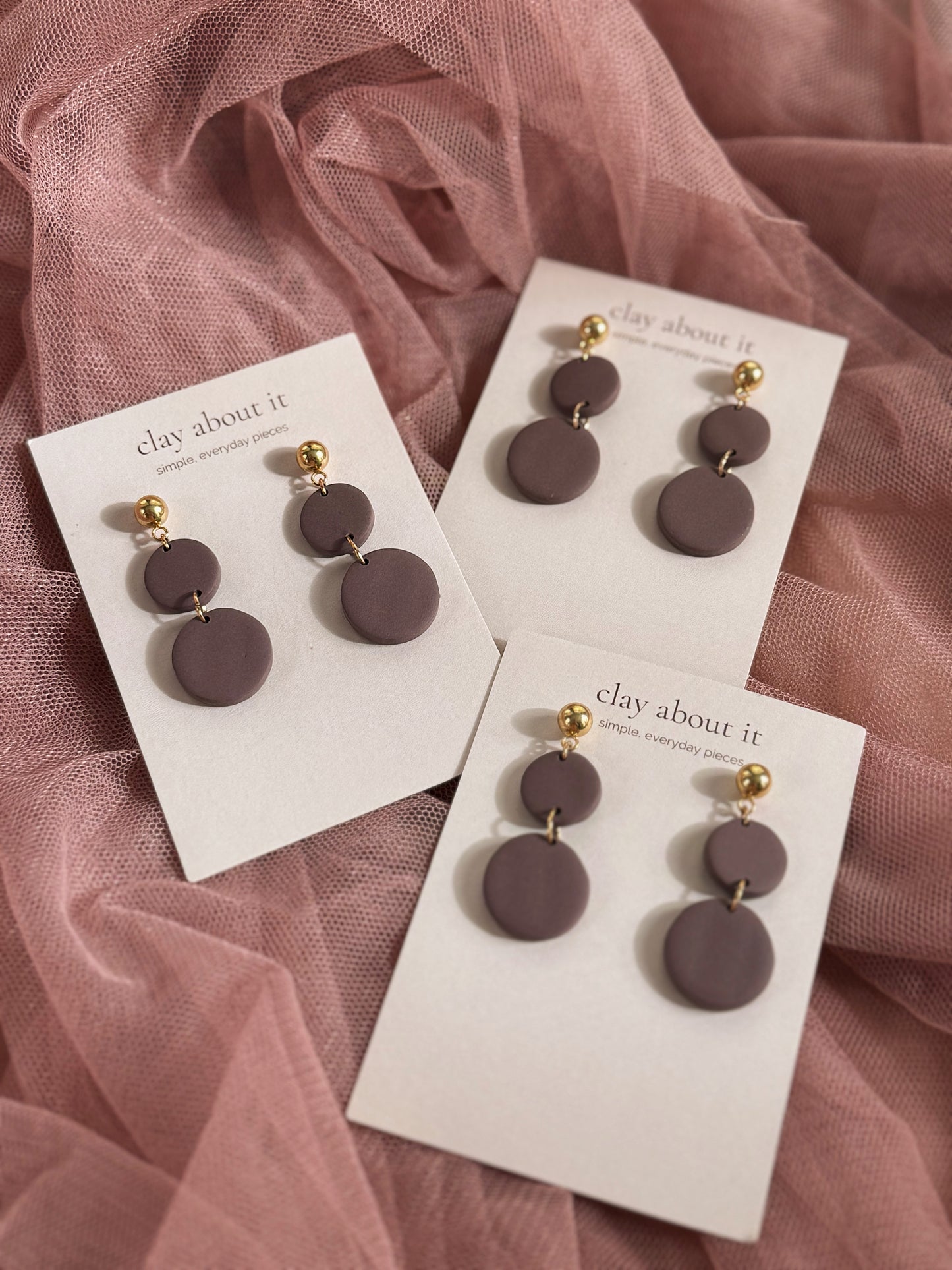 Circle Drop Earrings